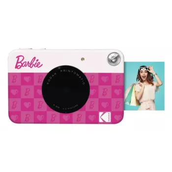 Kodak x Barbie Printomatic Sofortbildkamera, rosa, ZINK Zero-Ink Sofortdruck (RODOMATICB10)