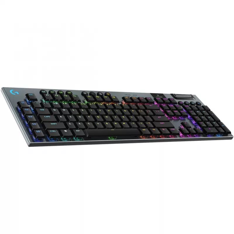 Logitech G G915 X - Tastatur - LIGHTSPEED - Hintergrundbeleuchtung - kabellos - 2.4 GHz, Bluetooth, USB - QWERTZ - Schweiz - Tastenschalter: GL Tactil