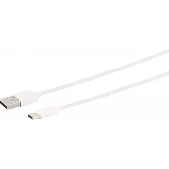 USB-Kabel S/CONN 14-13041 USB 2.0 1 m USB A USB C Weiß