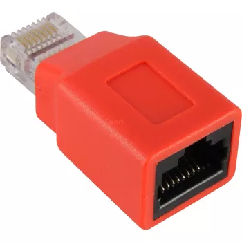 Wentronic Goobay CAT 5e RJ45-Stecker/Kupplung, Crossover - für 100-MHz-Netzwerke (68912)
