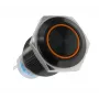 Lamptron LAMP-SW1616L-H Vandalismustaster / Schalter, 16 mm, Blackline, orange