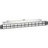 Intellinet 721028 Leeres Keystone Patchpanel, 48-Port, 1U, geschirmt, 19 Zoll