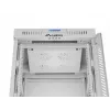 Lanberg FF01-6615-12SL Rackschrank 15U freistehendes Rack Grau