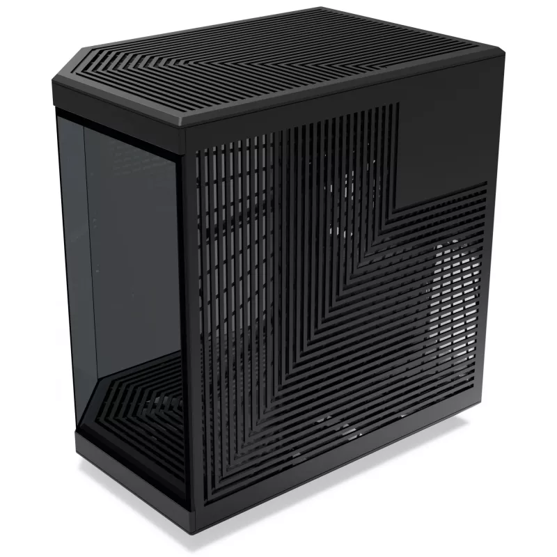 HYTE Y70 CS-HYTE-Y70-B Midi-Tower PC-Gehäuse, E-ATX, Hartglas, Pitch Black