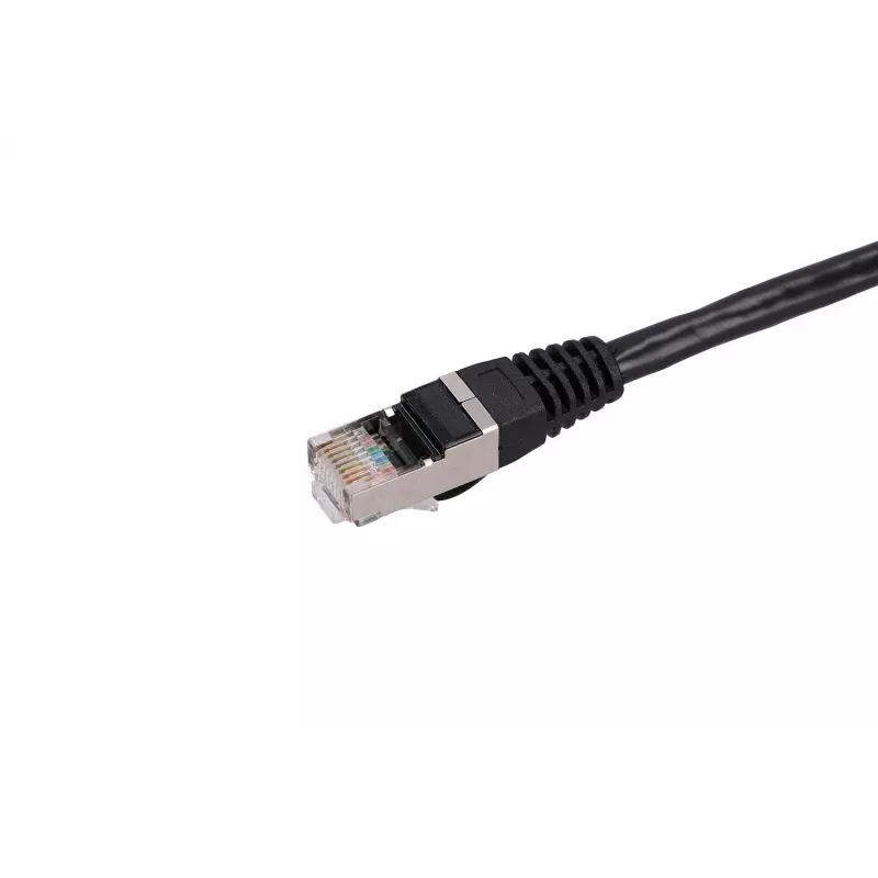LAN-Patchkabel Extralink Cat5e FTP 5 m, Kupfer-Twisted-Pair, RJ-45–RJ-45, schwarz