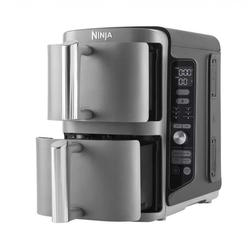 Ninja SL400EU Fritteuse Double 9,5 L 2470 W Heißluftfritteuse Schwarz, Grau