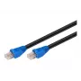Netzwerkkabel RJ45 Outdoor Goobay Kategorie 6 UTP (U/UTP) gerade 50m (Schwarz), Schwarz