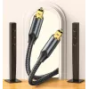 Vention optisches Audiokabel, umflochten, 10 m, SCHWARZ