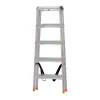 Krause Dopplo 120410 Stehleiter beidseitig begehbar, Aluminium, 2 x 5 Stufen