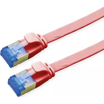 VALUE Patchkabel Cat.6A (Klasse EA) FTP, extraflach, Rot, 0,5 m (21.99.2120)