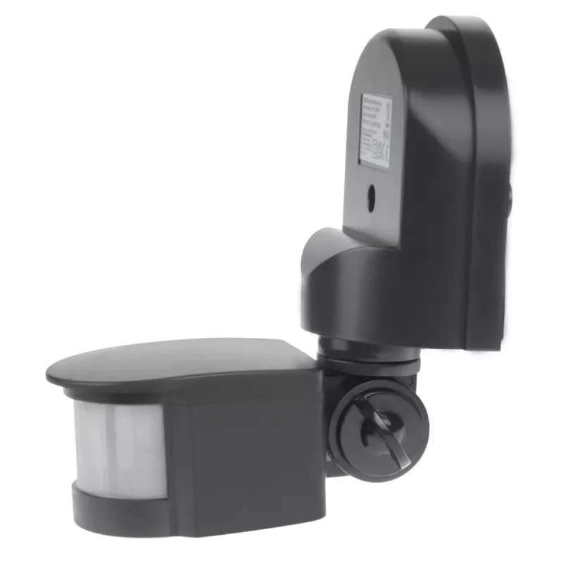 Maclean MCE25 GR Wandmontierter 180° Bewegungs- und Dämmerungssensor, max. 1200W, Grau