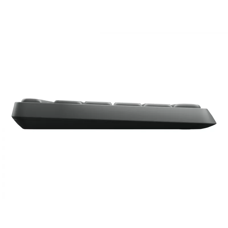 Logitech MK235 Langlebiges kabelloses Tastatur- und Maus-Set in Grau