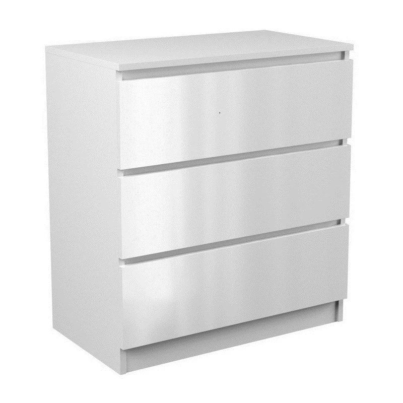 Topeshop M3 BIEL POŁYSK Kommode