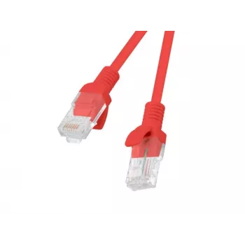 Netzwerk-Patchkabel LANBERG Cat.5e UTP 1,5 m, rot, CCA-Leiter, 26 AWG, 100 MHz