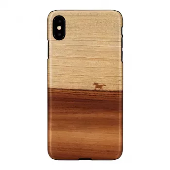 Man and Wood Handyhülle für iPhone XS Max — schwarze Schutzhülle