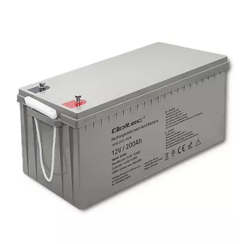 Wiederaufladbare AGM-Batterie QOLTEC 53069 12V 200Ah für Backup-Stromversorgung und USV-Systeme