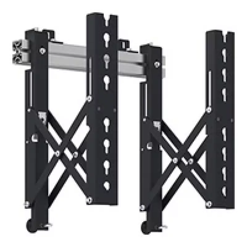 AG Neovo VWM-02 Videowand-Halterung, Push-to-Open, 2 Montagearme, für 42–65 Zoll (107–165 cm), max. 80 kg, VESA bis 400x400, Stahl, Schwarz