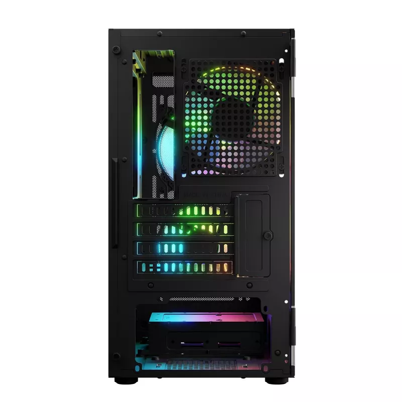 Computer-Gehäuse Logic Concept Portos Mini ARGB Micro ATX Schwarz