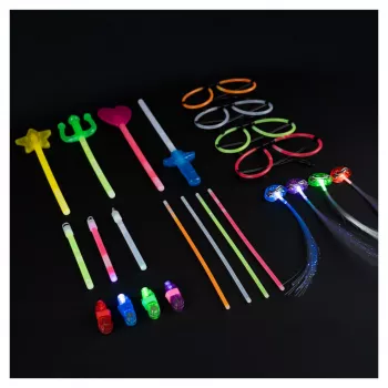 RealPower 486256 Glow Sticks Party Box, 108 Stück