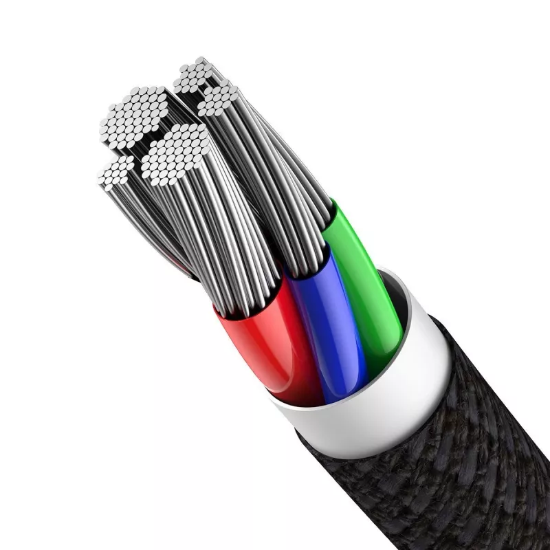 Baseus High Density Geflochtenes Kabel Typ-C auf Lightning, PD, 20W, 1m (Schwarz)