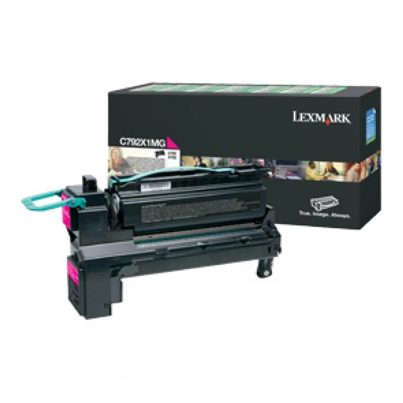 Lexmark C792X1MG Tonerkartusche mit besonders hoher Ergiebigkeit, 20.000 Seiten, Magenta