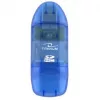 Titanum TA101B externer Kartenleser, USB 2.0, MicroSDHC/miniSD/MMC/SD/SDHC, blau