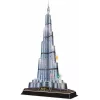 CubicFun L133H 3D-Puzzle Burj Khalifa (Light), 136 Teile, LED-beleuchtet