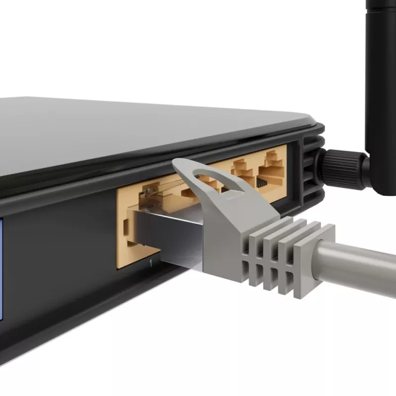 Netzwerk-Patchkabel Extralink Cat5e UTP 5 m — RJ-45 auf RJ-45, grau