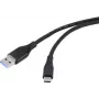 USB-Kabel USB 3.2 Gen1 3.0 3.1 USB-C-Stecker 2,00 m Schwarz (RF-4995176)