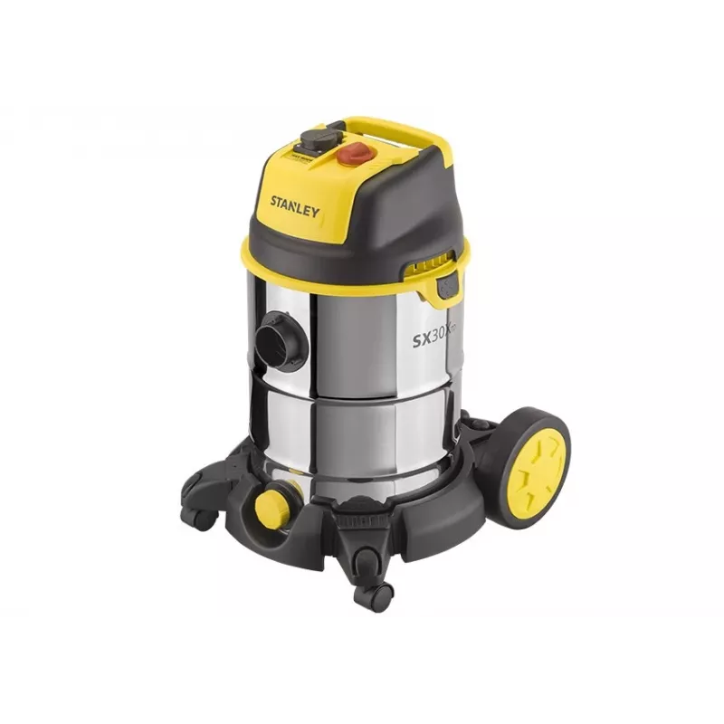 STANLEY SXVC30XTDE Nass-/Trockensauger, 30 l, 1600 W, Edelstahl, schwarz/gelb