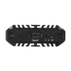 SilverStone SST-MS13 M.2-SSD-Gehäuse, USB 3.2 Gen 2, RGB-LED-Statusanzeige, Schwarz