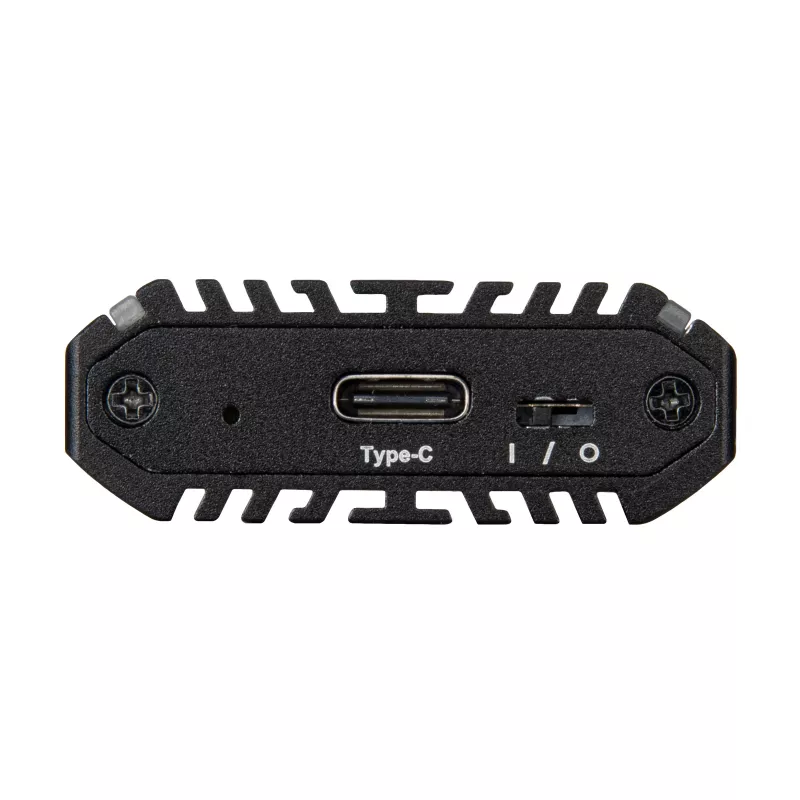 SilverStone SST-MS13 M.2-SSD-Gehäuse, USB 3.2 Gen 2, RGB-LED-Statusanzeige, Schwarz