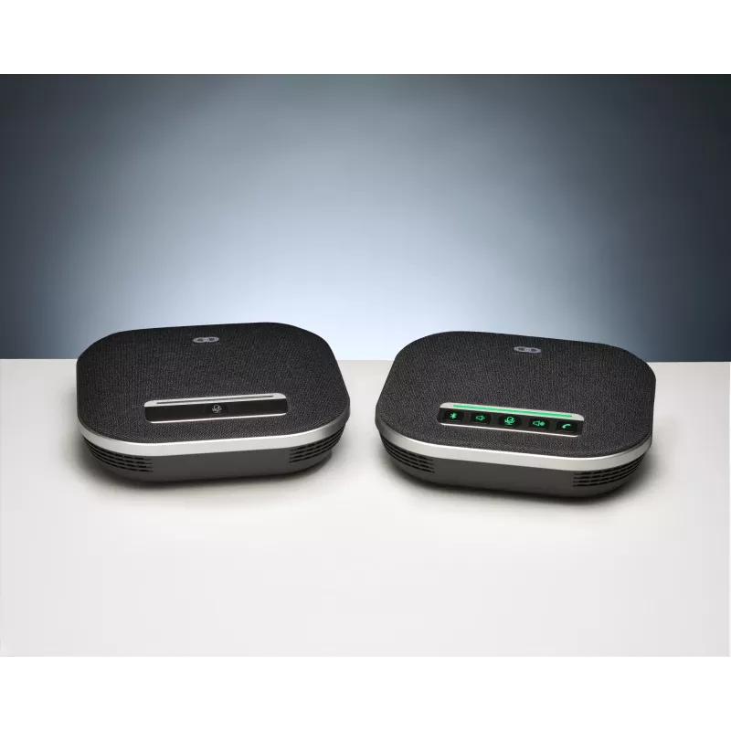 Konferenz-Freisprecheinrichtung Boom Collaboration GEMINI mit integriertem Mikrofon, Bluetooth und USB, Schwarz