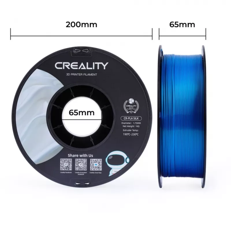 3D-Druckmaterial Creality 3D 3301120006 Seidenblau 1 kg 1,75 mm