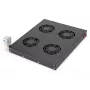 Digitus DN-19 FAN-4-HO-SW 19-Zoll-Dachlüftereinheit, 4 Lüfter, Thermostat, schwarz