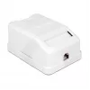 Delock 86235 Keystone-Aufputzgehäuse, 1 Port, mit Staubschutz, weiß