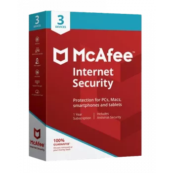 McAfee Internet Security - 3 Benutzer 1 Jahr, Global