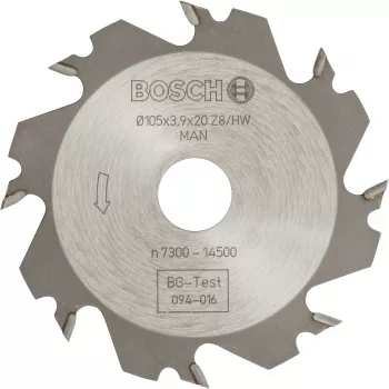 Bosch 3608641008 Schlitzfräser, 105 x 20 mm, 8 Zähne, für GUF 4-22 A und PSF 22 A