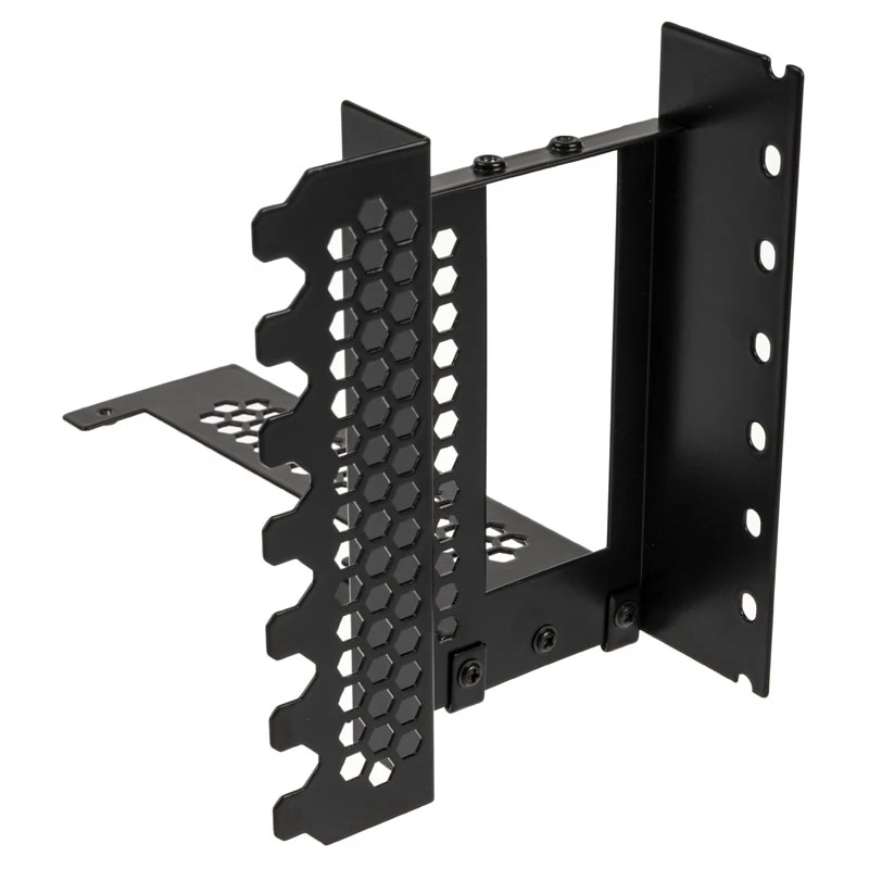 CableMod CM-VPB-2DK-R vertikale Grafikkartenhalterung mit PCIe-x16-Riser-Kabel, 2x DisplayPort, Schwarz