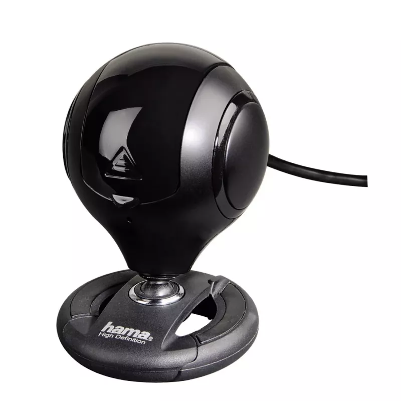 Hama 00053950 Spy Protect HD Webcam, 1,3 MP, 1280 x 720, 30 fps, integriertes Mikrofon, USB 2.0, Schwarz