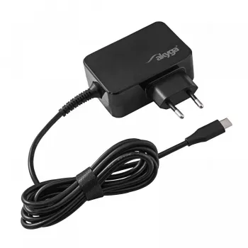 Akyga AK-ND-81 USB-C-GaN-Notebook-Netzteil 65 W, PD 3.0, 5–20 V, 1,8 m Kabel, schwarz
