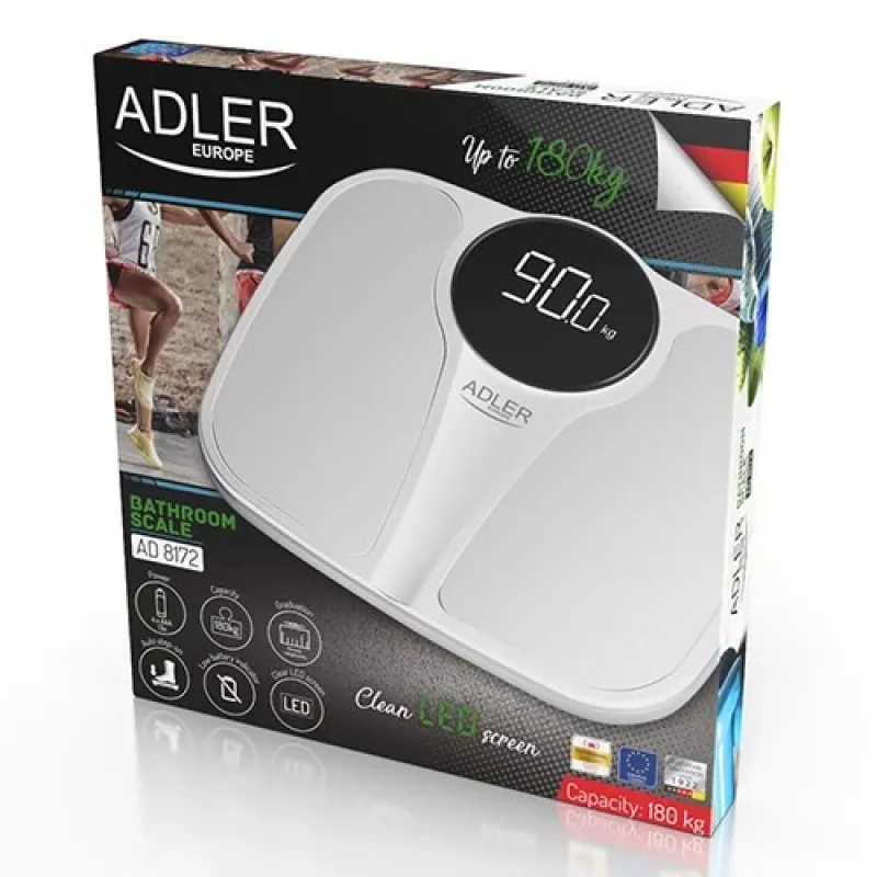 Elektronische Personenwaage Adler AD 8172w LED