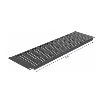 Belüftete Blindblende DeLOCK 66681 19 Zoll Netzwerkschrank-Blende horizontal 3U schwarz