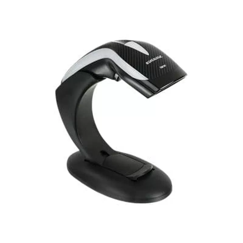 Datalogic Heron HD3130 Kit, 1D-Barcode-Scanner mit Ständer und USB-Kabel, Schwarz