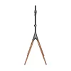 LogiLink BP0078 TV-Standfuß, 49–70 Zoll, 4 Füße aus Walnussholz, 40 kg, Schwarz