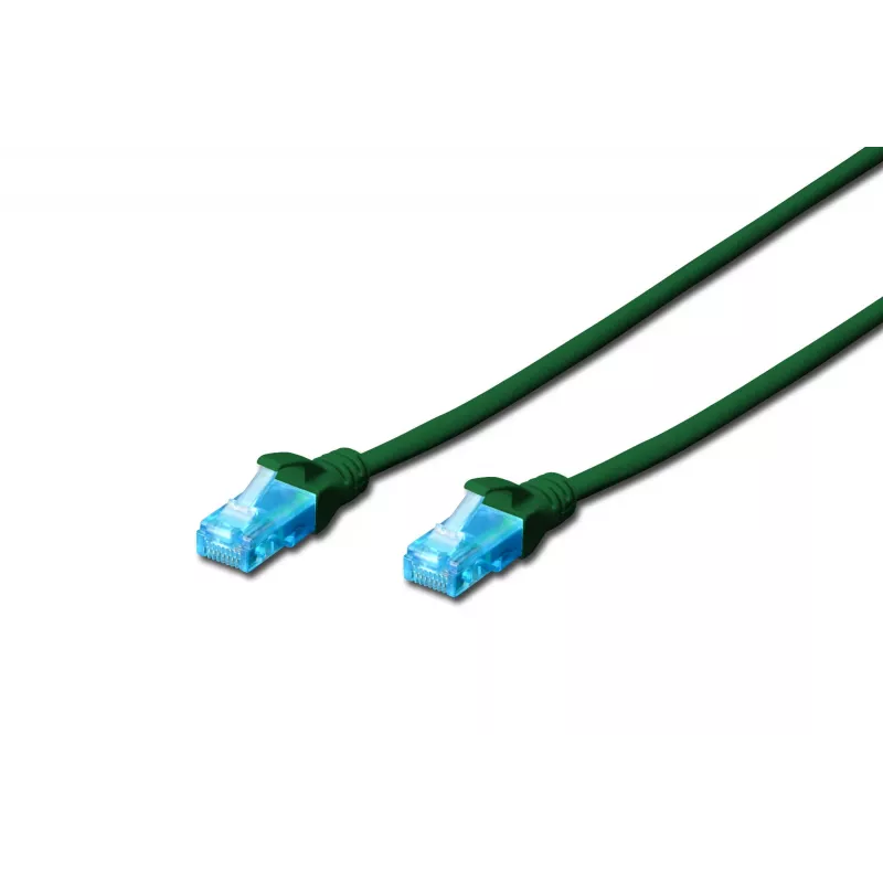 Assmann Digitus CAT 5e U-UTP Patchkabel. PVC. AWG 26/7. Länge 2 m. Farbe Grün (DK-1512-020/G)