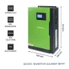 Off-grid inverter Qoltec 53887 solar inverter 10 kVA Lithium Polymer Schwarz