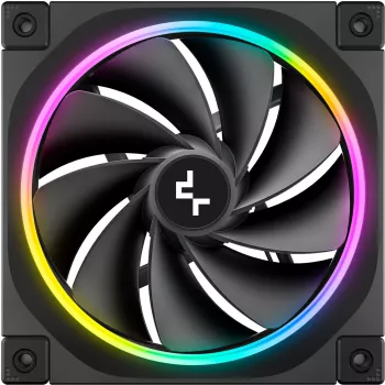 DeepCool FL12R R-FL12R-BKAPN1-G Reverse 120 mm Gehäuselüfter, 500-2150 U/min, 33,9 dB, Schwarz