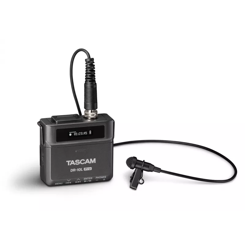 Tascam DR-10L Pro 012-09-110 digitaler Rekorder mit Lavaliermikrofon