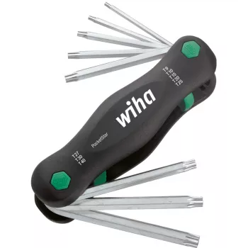 Taschenschraubendreher Wiha PocketStar Multibit-Schraubendreher, Länge 120 mm, Modell 23047
